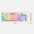 XUNSVFOX K94 Wireless Bluetooth Dual Mode Mechanical Keyboard Gaming Office Laptop Keyboard(Shimmer)