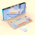 XUNSVFOX K81 Laptop Gaming Office Wired Illuminated Keyboard(Shimmer)