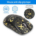 For Logitech GPW 2-Generation Mouse Anti-Slip Stickers Absorb Sweat Paste, Color: Black Gold Prin...