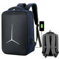 17 inch Multifunctional Waterproof Business Sports Laptop Backpack with USB Port(Navy Blue)