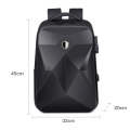 17 inch Password Lock Large Capacity Waterproof Laptop Backpack with USB Port(Dark Gray)