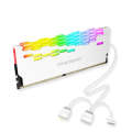 COOLMOON RA-2 Heatsink Cooler ARGB Colorful Flashing Memory Bank Cooling Radiator For PC Desktop ...
