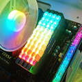 COOLMOON RA-2 Heatsink Cooler ARGB Colorful Flashing Memory Bank Cooling Radiator For PC Desktop ...