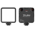 VIJIM VL81 Portable Three Cold and Hot Shoes Dual Color Temperature Fill Light Shooting Recording...