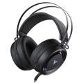 Rapoo VH500C Desktop Computer 7.1 Channel RGB Luminous Game Headset with Short Microphone, Cable ...