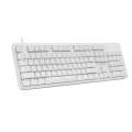 Rapoo MT710 104 Keys White Backlight Office Machinery Wired Keyboard(Black Shaft)