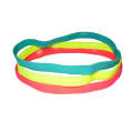 2 PCS Elastic Rope Candy Color Sports Yoga Hair Band Headband Sweat Band(Black)