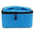 Water-resistant DSLR Padded insert Case Waterproof Zipper Removable Partition Camera Bags(Blue)