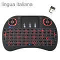 Support Language: Italy i8 Air Mouse Wireless Backlight Keyboard with Touchpad for Android TV Box...
