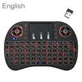 Support Language: English i8 Air Mouse Wireless Backlight Keyboard with Touchpad for Android TV B...