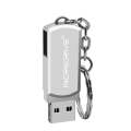 MicroDrive 64GB USB 2.0 Creative Personality Metal U Disk with Keychain (Silver)
