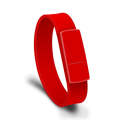 MicroDrive 16GB USB 2.0 Fashion Bracelet Wristband U Disk (Red)