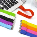 MicroDrive 64GB USB 2.0 Fashion Bracelet Wristband U Disk (Purple)