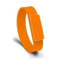 MicroDrive 128GB USB 2.0 Fashion Bracelet Wristband U Disk (Orange)