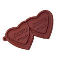 MicroDrive 32GB USB 2.0 Creative Heart Chocolate U Disk