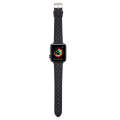 Rhombus Top Layer Cowhide Leather Watch Band For Apple Watch Ultra 49mm&Watch Ultra 2 49mm / Seri...