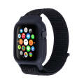 For Apple Watch Series 7 45mm / 6 & SE & 5 & 4 44mm / 3 & 2 & 1 42mm Nylon Watch Band with Hook a...