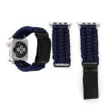 Magic Paste Genuine Leather Umbrella Rope Nylon Wrist Watch Band with Stainless Steel Buckle for ...
