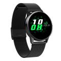 DT88 1.22 inch Full Circle Full Touch Steel Strap Smart Sport Watch IP68 Waterproof, Support Real...