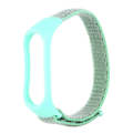 Smart Watch Nylon Woven Watch Band for Xiaomi Mi Band 3 / 4(Mint Green)