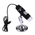 1000X Magnifier 0.3MP Image Sensor USB Digital Microscope with 8 LED & Professional Stand(Black)