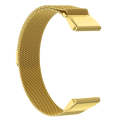 For Garmin Fenix 7S Milanese Watch Band (Gold)