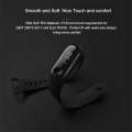 Pure Color Soft TPU  Watch Bands for Xiaomi Mi Band 4, Host Not Included(Black)