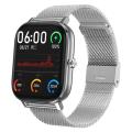 DT35 1.54 inch LCD Screen Steel Strap Smart Watch, Support Bluetooth Call / Heart Rate Monitor / ...