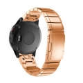 Quick Dismantling Steel Watch Band for Garmin Fenix 5 22mm(Rose Gold)