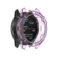 For Garmin Fenix 6 TPU Half Coverage Smart Watch Protevtice Case(Purple)
