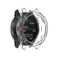 For Garmin Fenix 6 TPU Half Coverage Smart Watch Protevtice Case(White)