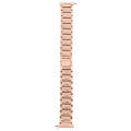 For Fitbit Versa Diamond-studded Stainless Steel  Watch Band(Rose Gold)
