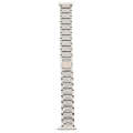 For Fitbit Versa Diamond-studded Stainless Steel  Watch Band(Silver)