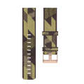18mm Stripe Weave Nylon Wrist Strap Watch Band for Fossil Female Sport / Charter HR / Gen 4 Q Ven...