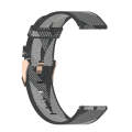 20mm Stripe Weave Nylon Wrist Strap Watch Band for Garmin Venu, Vivomove 3, Vivoactive 3, Forerun...
