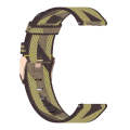 20mm Stripe Weave Nylon Wrist Strap Watch Band for Garmin Venu, Vivomove 3, Vivoactive 3, Forerun...