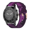22mm Stripe Weave Nylon Wrist Strap Watch Band for Fossil Hybrid Smartwatch HR, Male Gen 4 Explor...