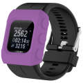 Solid Color Silicone Watch Protective Case for POLAR V800(Purple)