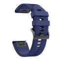 Quick Removable Silicone Watch Band for Fenix 5 22mm(Dark Blue)