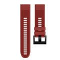 Quick Removable Silicone Watch Band for Fenix 5 22mm(Red)
