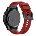 Quick Removable Silicone Watch Band for Fenix 5 22mm(Red)