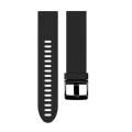 Quick Removable Silicone Watch Band for Fenix 5S 20mm(Black)