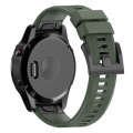 Quick Removable Silicone Watch Band for Fenix 5X 26mm(Army Green)