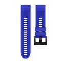 Quick Removable Silicone Watch Band for Fenix 5X 26mm(Blue)