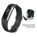 Children Silicone Twilled Watch Band for FITBIT ACE(Black)