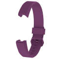 Solid Color Silicone Watch Band for FITBIT Alta / HR, Size: S(Lilac Purple)