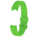 Solid Color Silicone Watch Band for FITBIT Alta / HR, Size: S(Green)