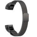 Stainless Steel Magnet Watch Band for FITBIT Alta,Size:Small,130-170mm(Black)