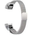Stainless Steel Magnet Watch Band for FITBIT Alta,Size:Small,130-170mm(Silver)