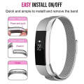 Stainless Steel Magnet Watch Band for FITBIT Alta,Size: Large, 170-236mm(Coffee)